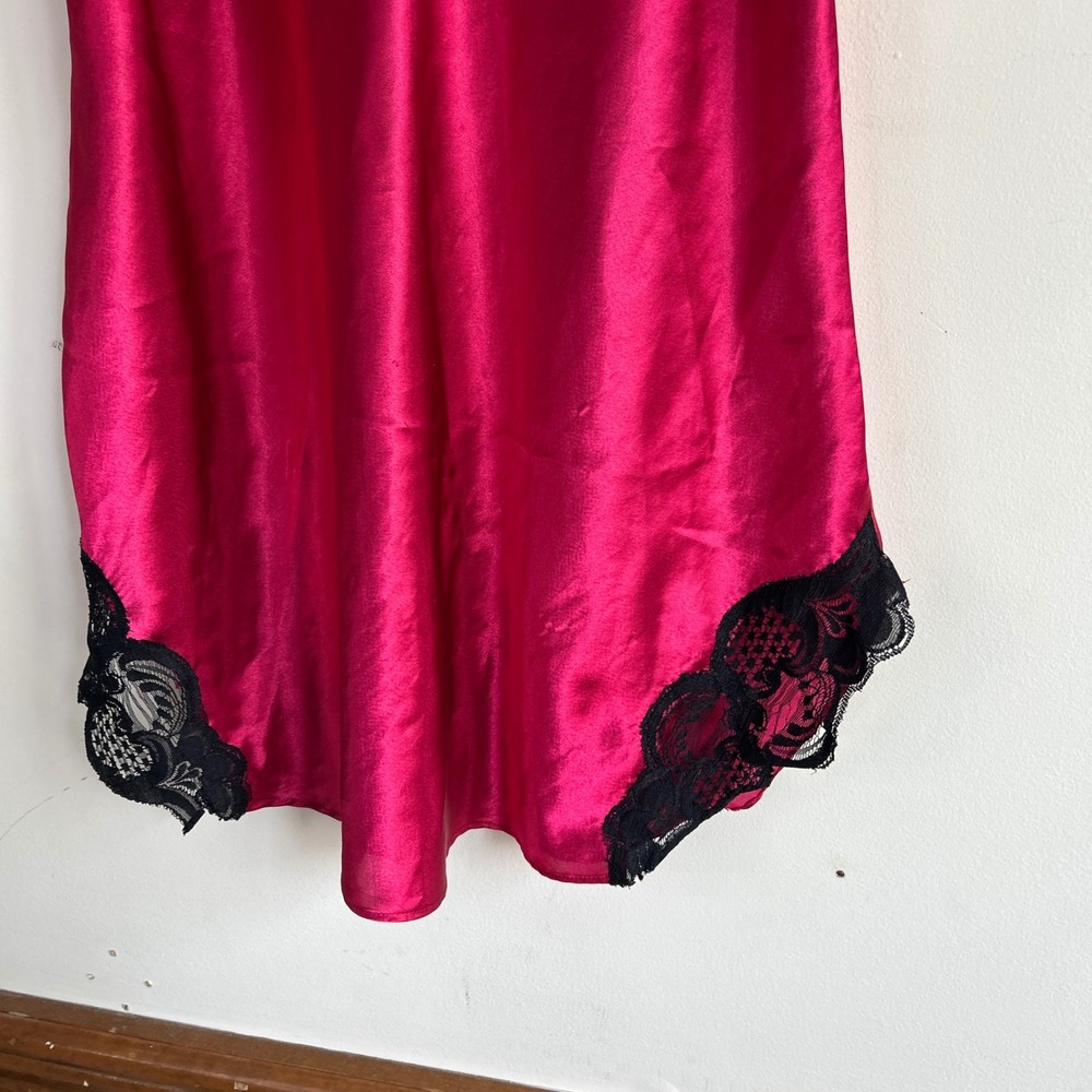 Victoria's Secret VTG 80s Gold tag Slip Dress nightgown Large whimsigoth - Picture 5 of 7